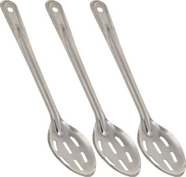 What are the big spoons with holes called?