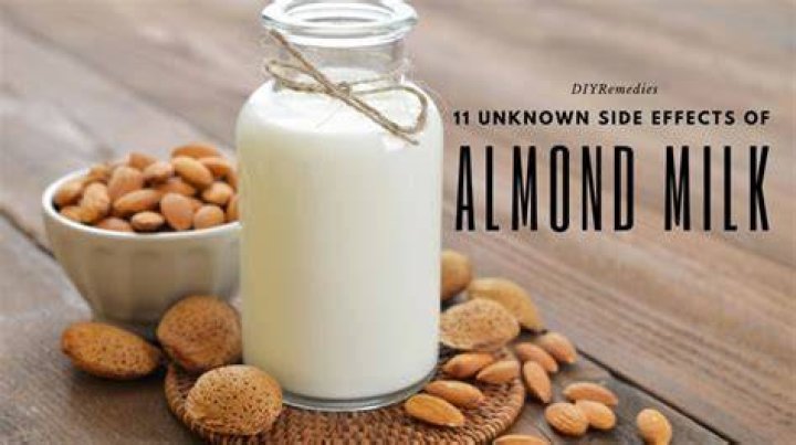 What are the negative effects of almond milk?