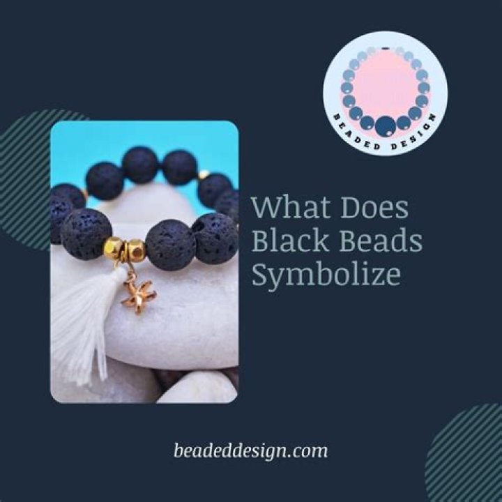 What black beads symbolize?