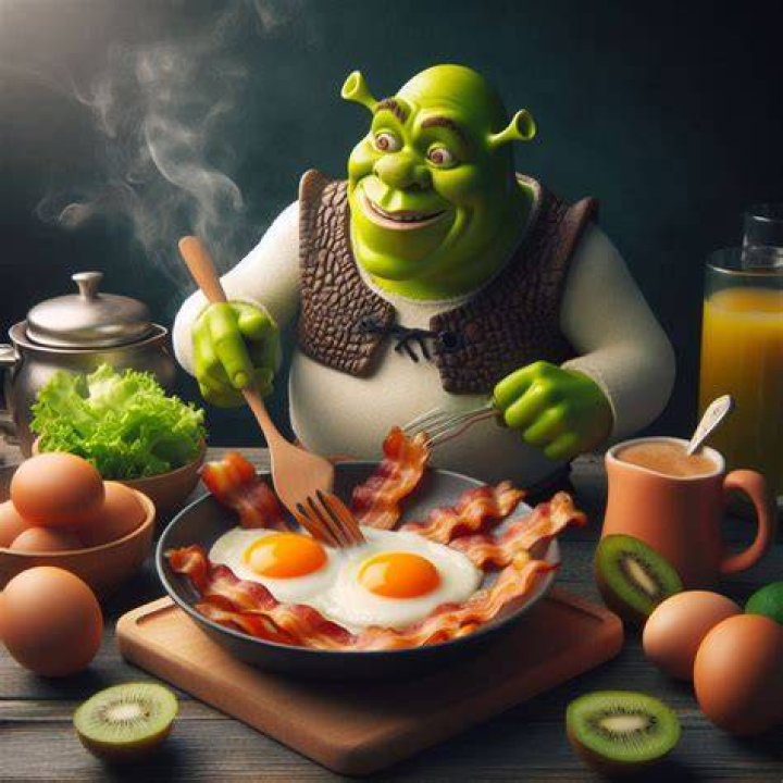 What breakfast does Shrek eat?