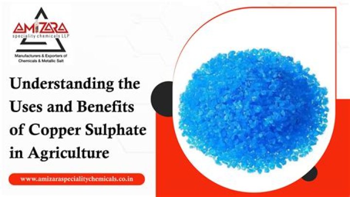 What can copper sulfate be used for?
