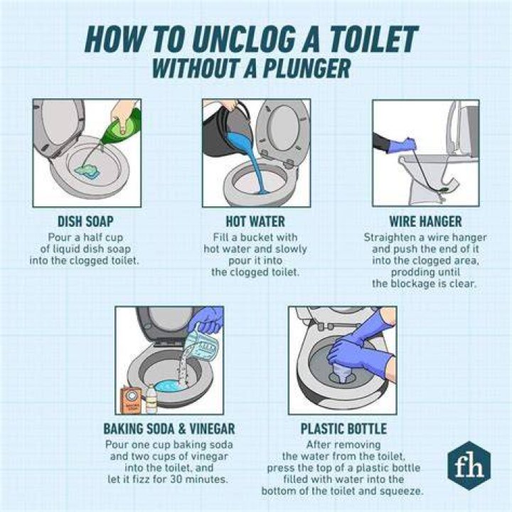 What can naturally unclog a toilet?