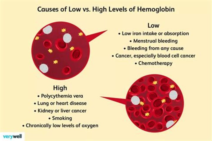 What causes hemoglobin to increase?