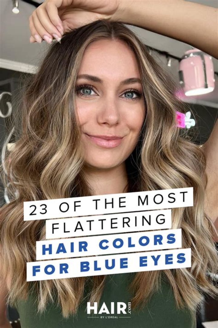 What color hair goes best with blue eyes?