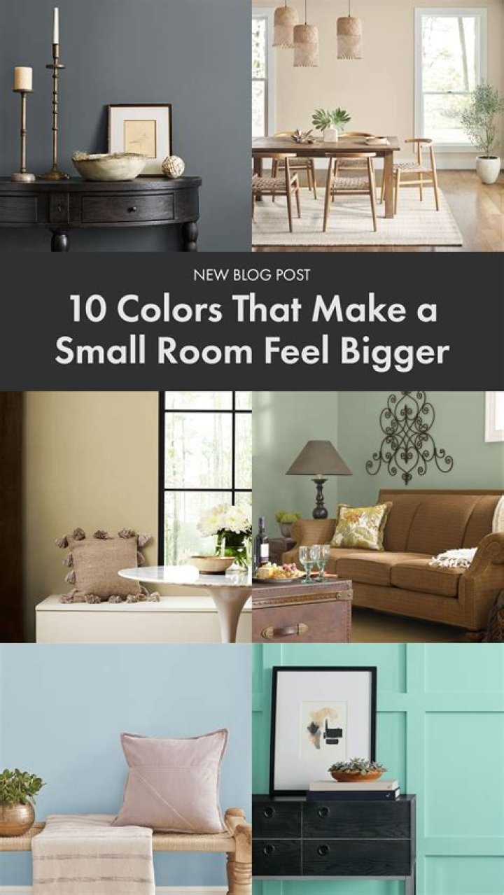 What Colours make a small room look bigger?