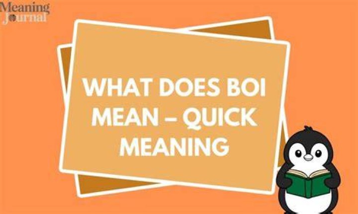 What do Boi mean?
