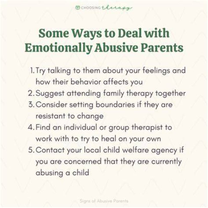 What do emotionally abusive parents do?