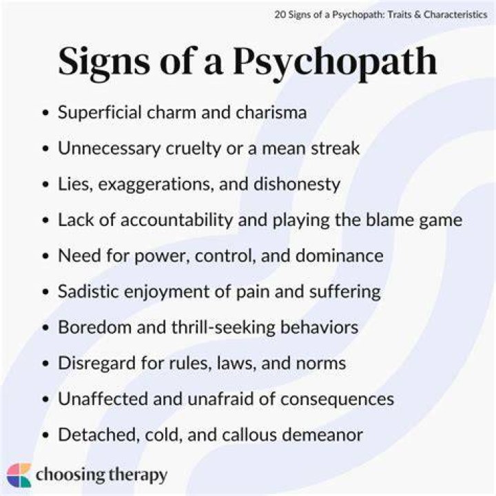 What do psychopaths do to their victims?