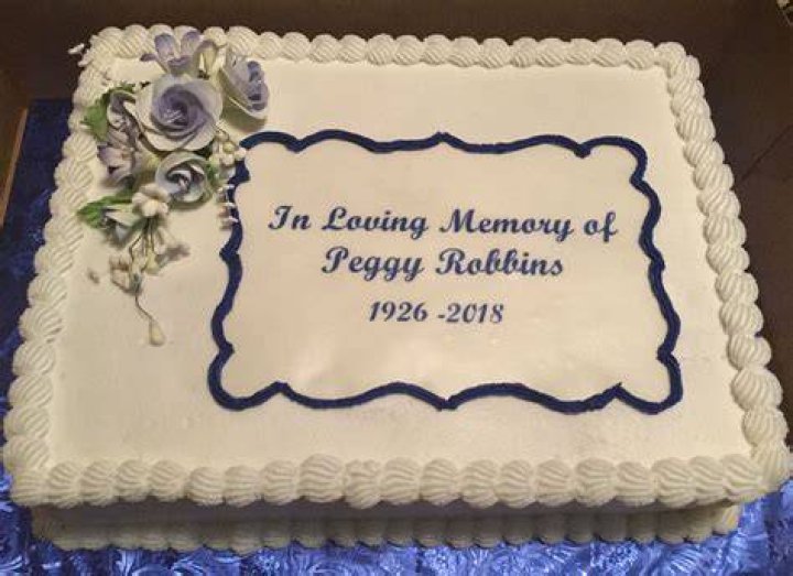 What do you put on a cake for a funeral?