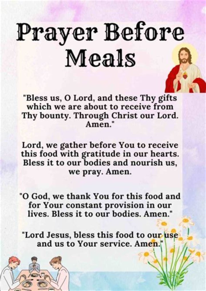 What do you say before you pray?