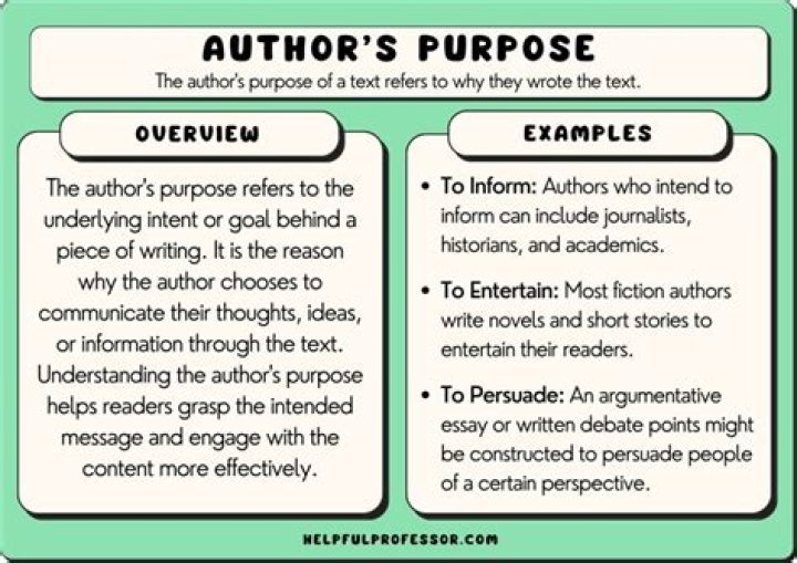What do you think is the purpose of the writer?