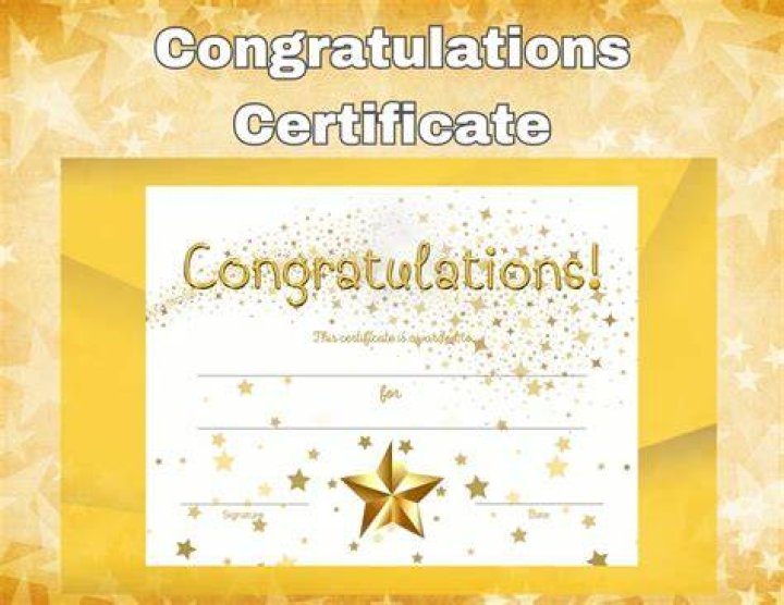 What does a gold star on a ribbon mean?