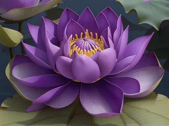 What does a purple lotus flower symbolize?