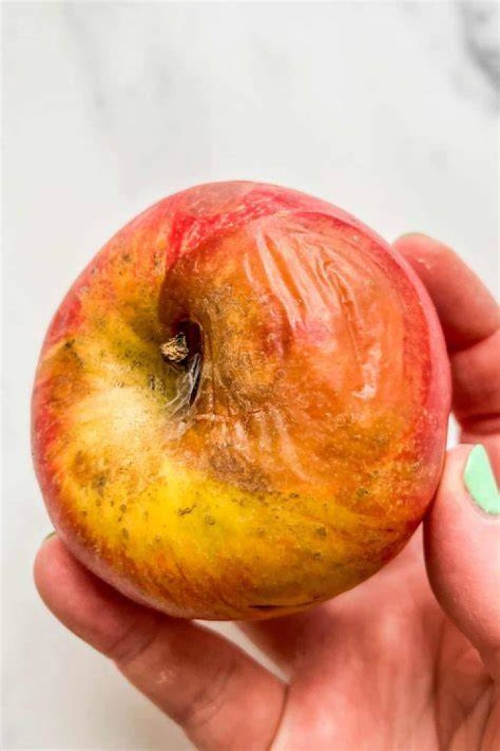 What does a rotten apple look like?