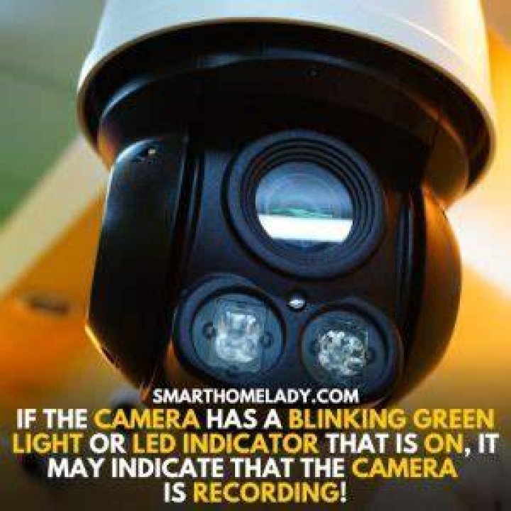What does green light next to camera mean?