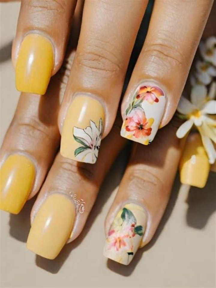 What does it mean when a girl has one nail painted a different color?
