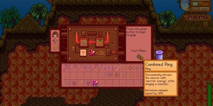 What does the warrior ring do Stardew Valley?