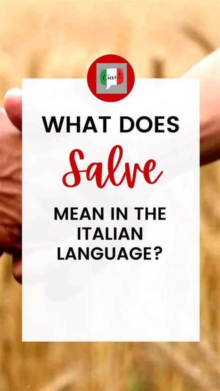 What does TIA mean in Italian?