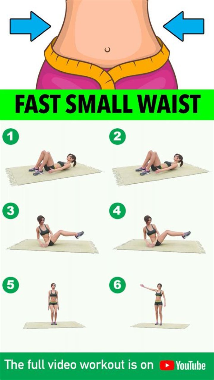 What exercise makes waist smaller?