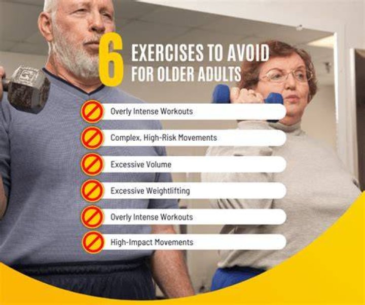 What exercises should older adults avoid?