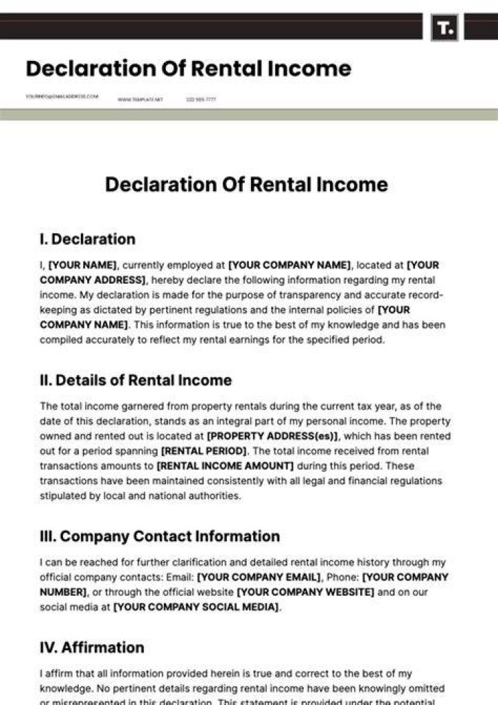 What happens if I don't declare rental income?