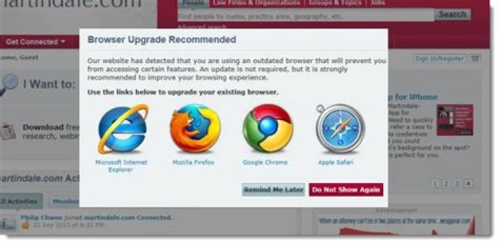 What happens if I dont update my browser?
