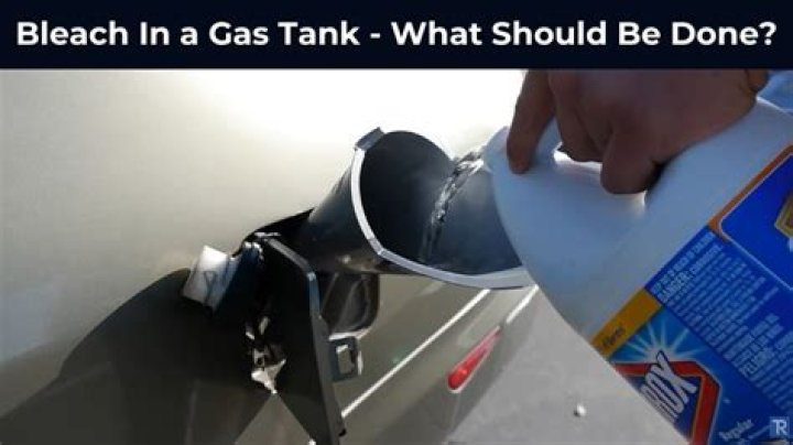 What happens if someone puts bleach in your gas tank?