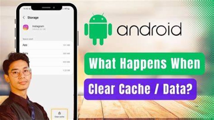 What happens when you clear cached data?