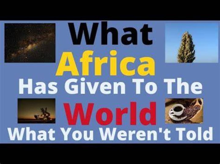 What has Africa given to the world?