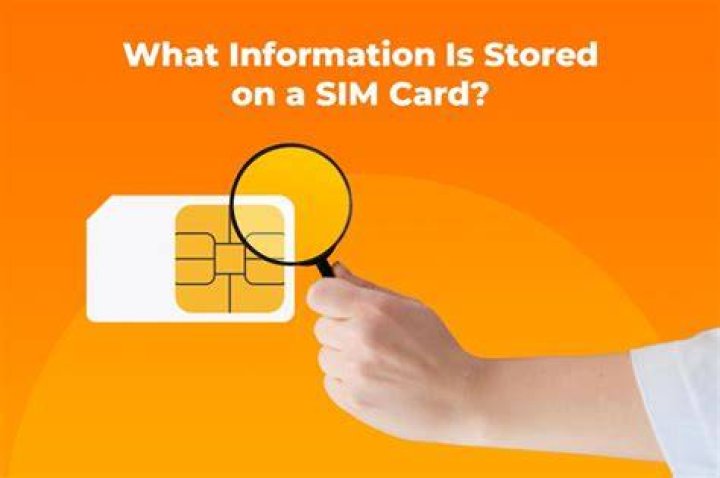 What information is stored on a SIM card?