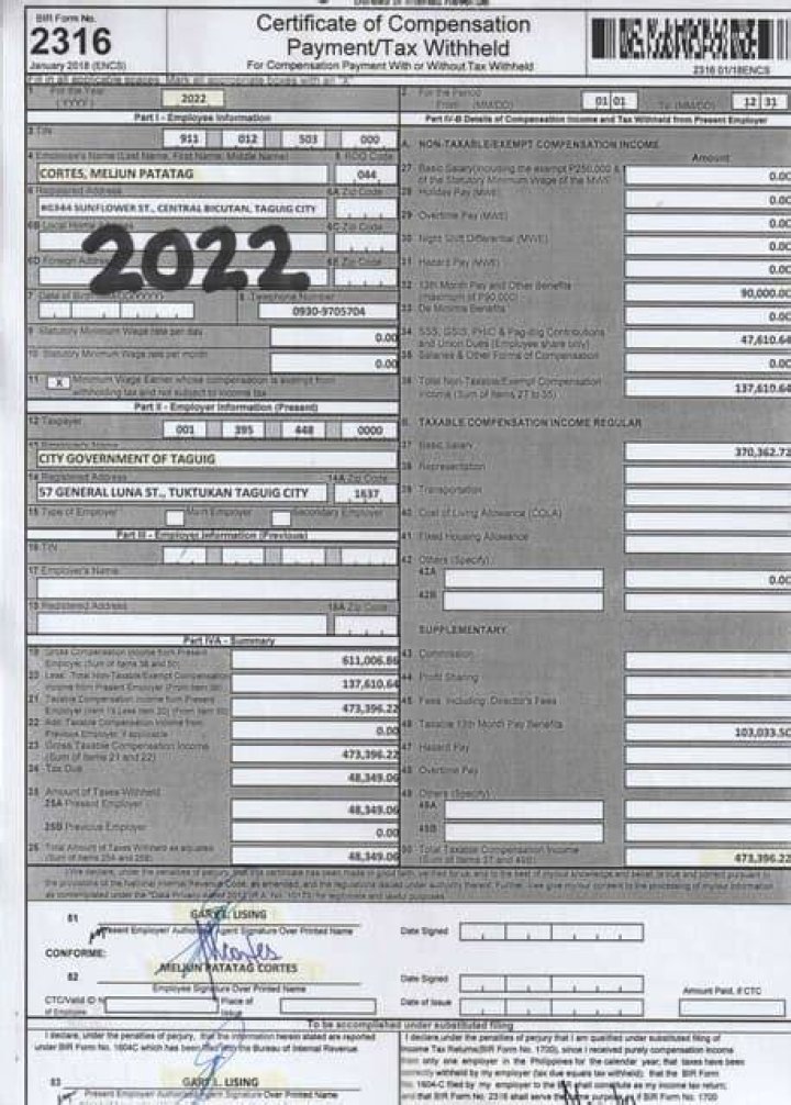 What is a 2316?