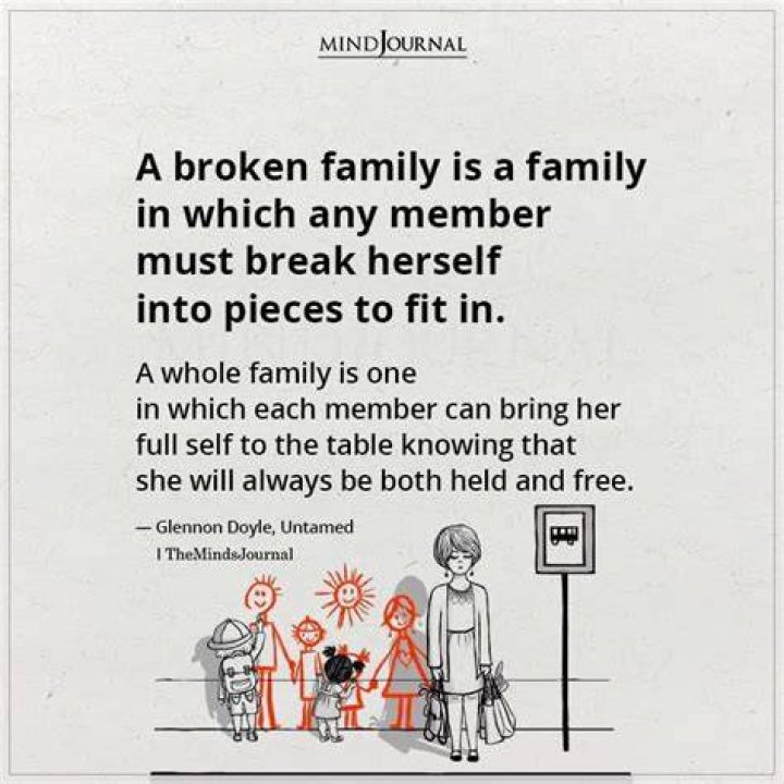 What is a broken family?