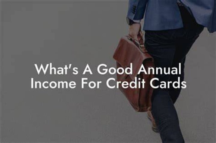 What is a good annual income for a credit card?
