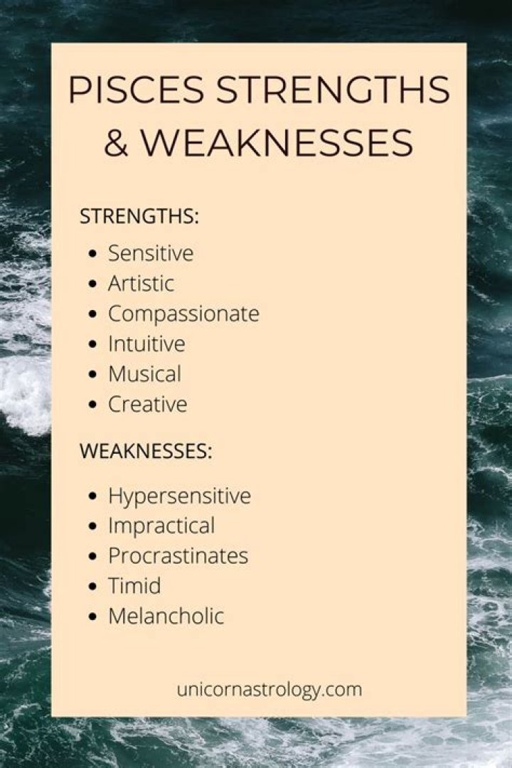 What is a Pisces weakness?