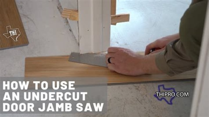 What is an undercut on a door?