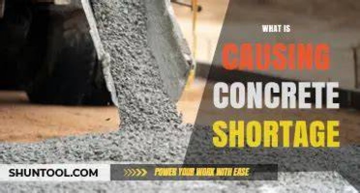 What is causing concrete shortage?