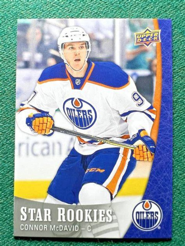 What is Connor McDavid rookie card worth?