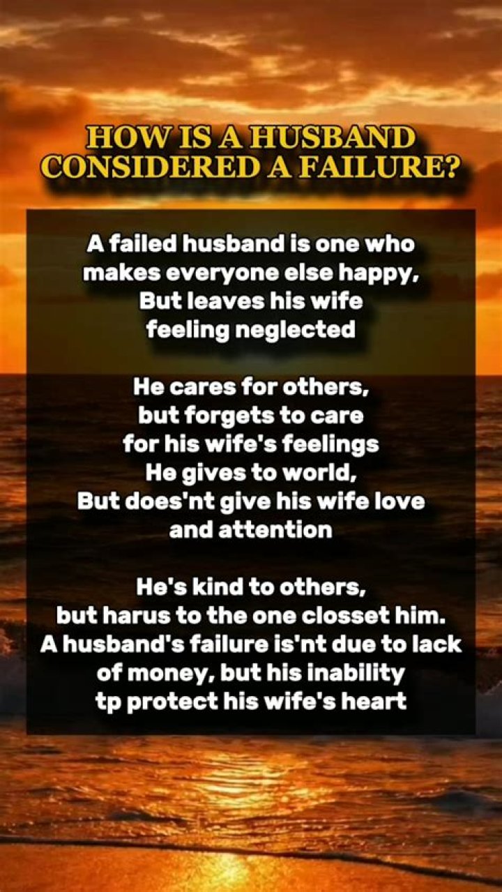 What is considered a good husband?