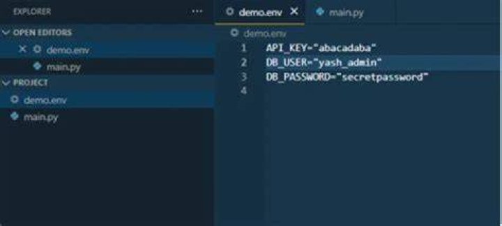 What is .env file format?