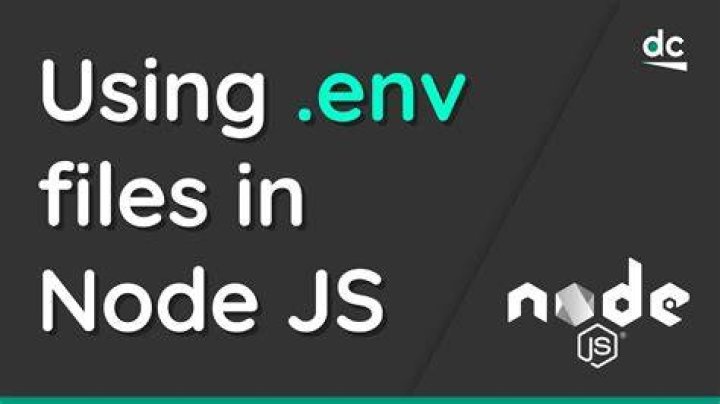 What is .env file in node JS?