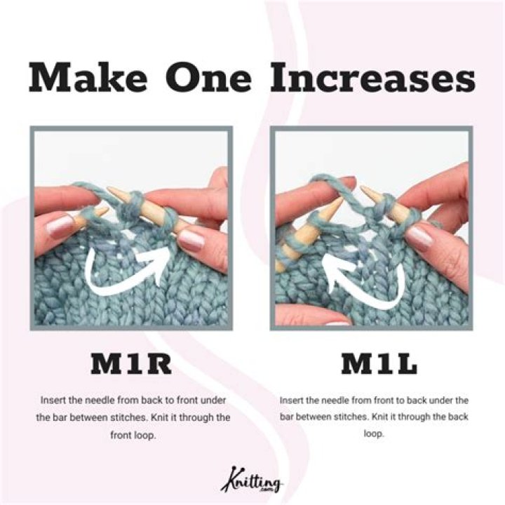 What is m1 in knitting pattern?