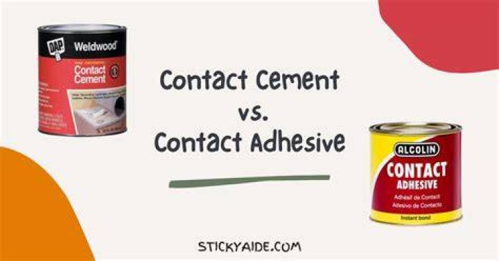 What is the difference between contact adhesive and contact cement?