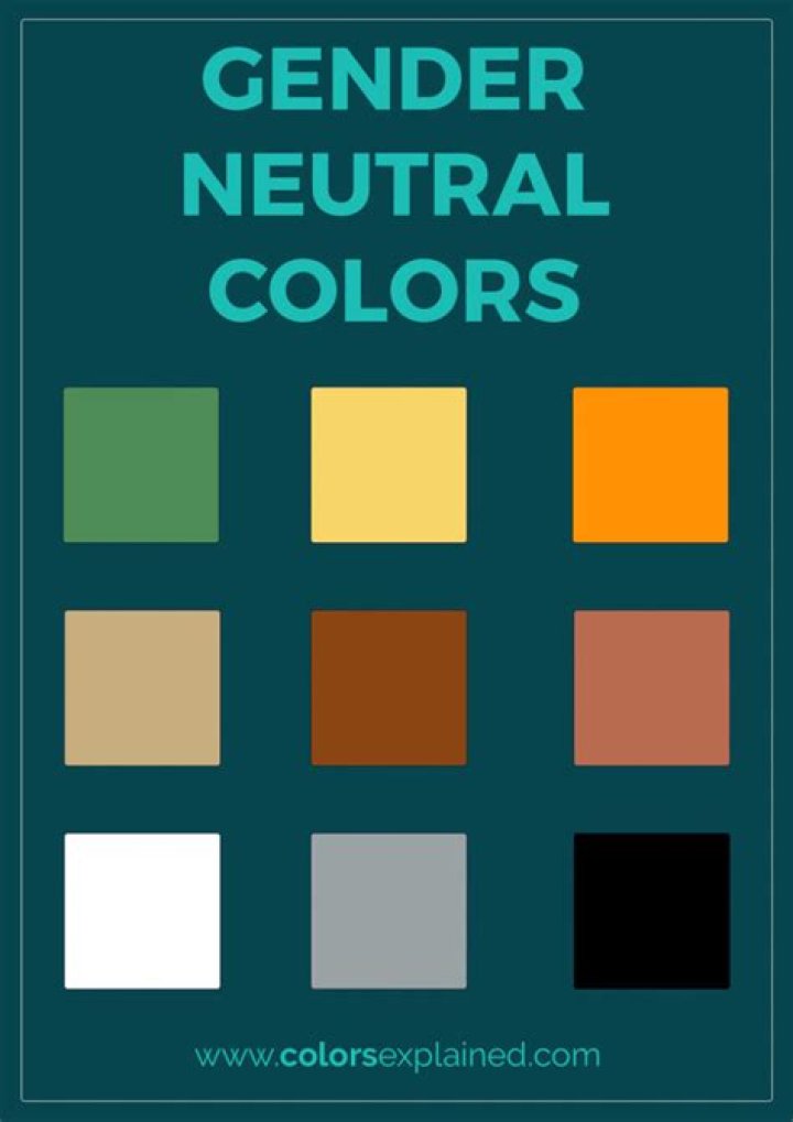 What is the most gender neutral color?