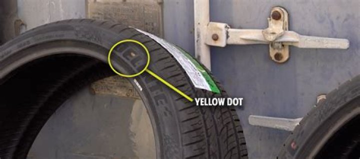 What is the yellow dot on a tire?