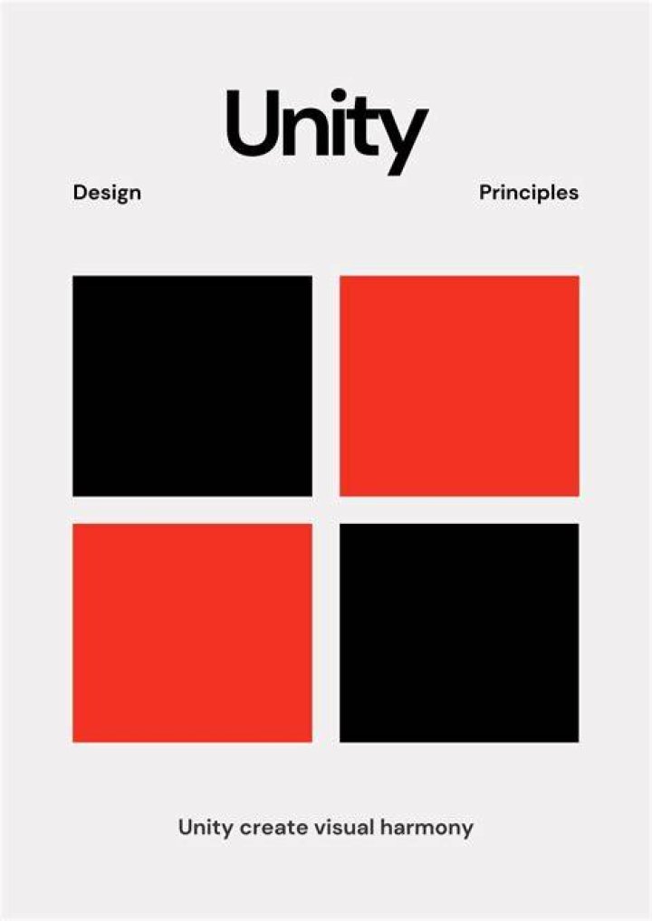 What is unity and harmony in principles of design?
