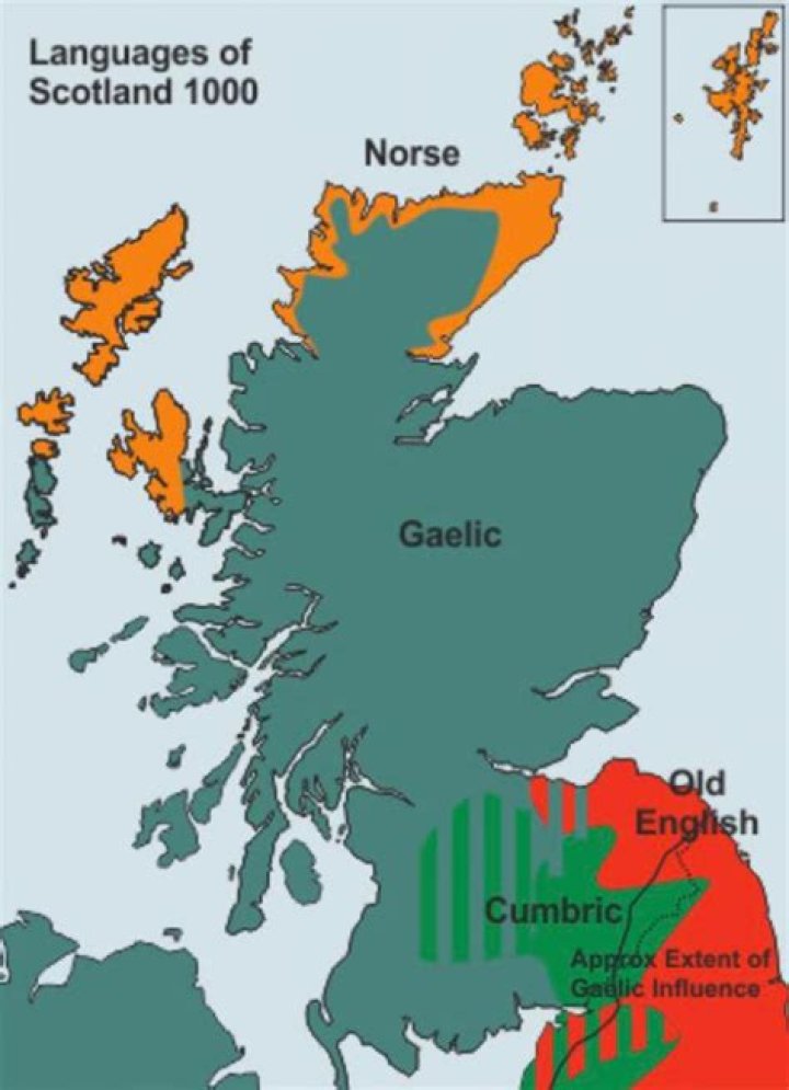 What language was spoken in Scotland before Gaelic?