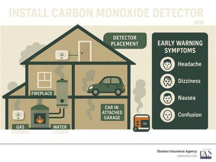 What level of carbon monoxide will set off an alarm?