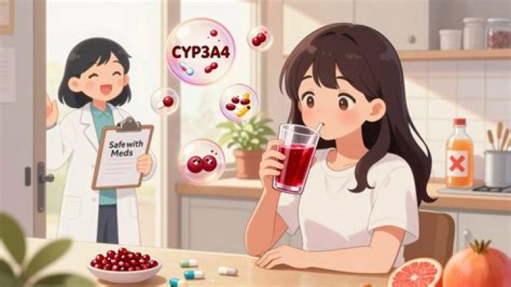 What medications interact with pomegranate?