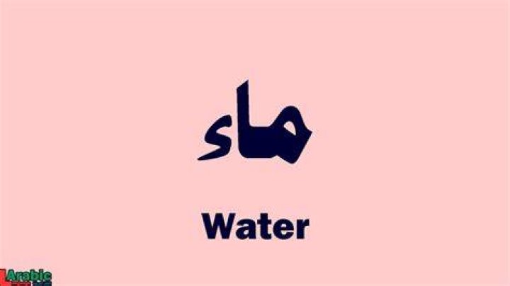 What name means water in Arabic?