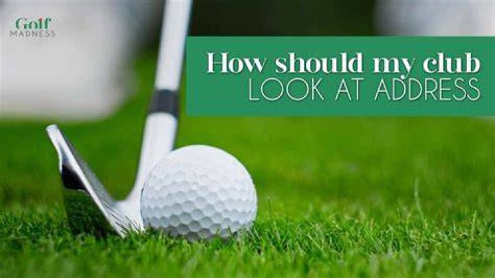 What should club face look like at address?